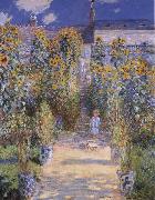 Claude Monet Monet-s Garden at Vetheuil USA oil painting artist